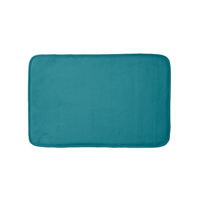 Tapete De Banheiro Azul de Teal Personalizado Personalizado (frente)