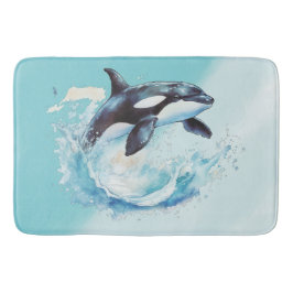 Tapete De Banheiro Azul e Branco Ocra Oceano Praia Náutica
