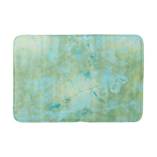 Tapete De Banheiro Azul e Dourado Moderno Mármore Abstrato Salpicos d