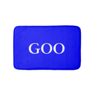 Tapete De Banheiro Azul monograma personalizado