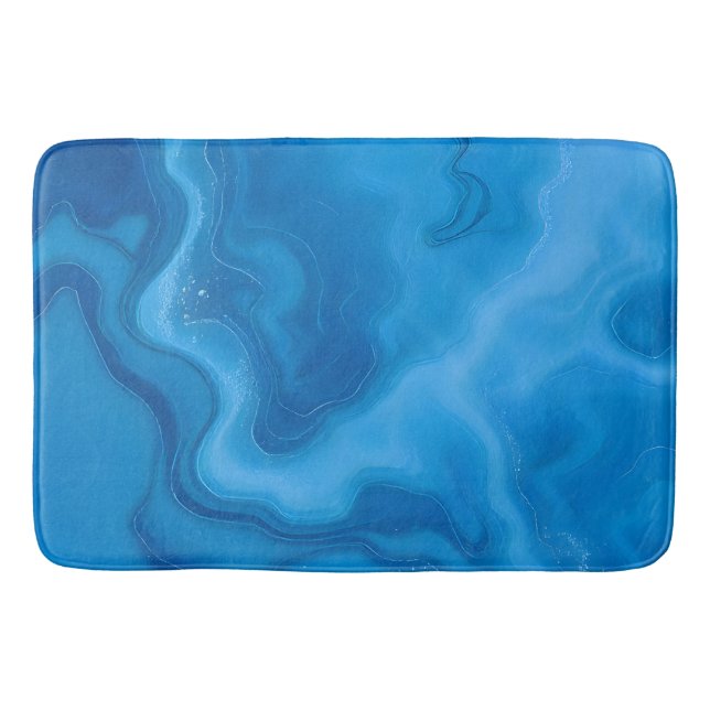 Tapete De Banheiro Azul-moonstone (Frente)