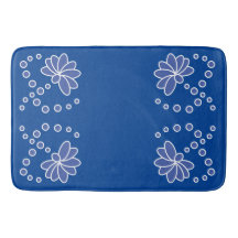 Azul Profundo e Flor Moderno Médio