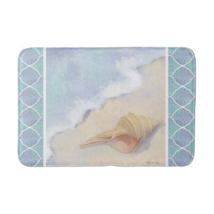 Tapete De Banheiro Azulejo de Lanterna Marroquino Praia Oceano Azul S