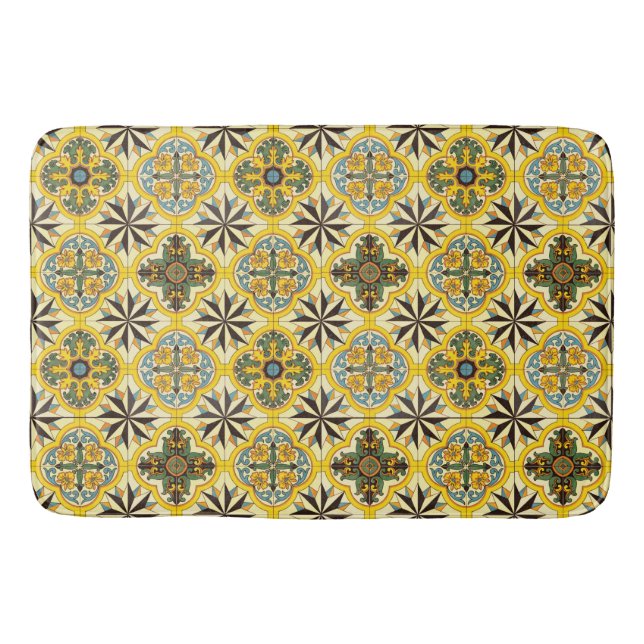 Tapete De Banheiro Azulejo de mosaico - Bath Mat (Frente)
