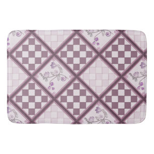 Tapete De Banheiro Azulejo de vidro cor púrpura 3D