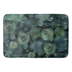 Tapete De Banheiro Azulejo de vidro rosas líquidos 3D e estrelas