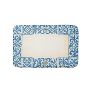 Tapete De Banheiro Azulejo design de aquarela estacionária portuguesa