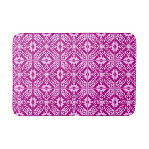 Tapete De Banheiro Azulejo marroquino - magenta e rosa