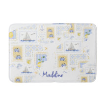 Azulejo Mediterrâneo Limão Monograma Nome Costeiro