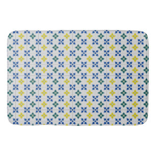 Tapete De Banheiro Azulejos bonito de Lisboa ou padrão azulejo