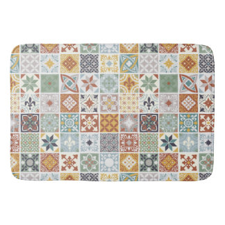 Tapete De Banheiro Azulejos do Mediterrâneo