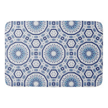 Azulejos marroquinos, azulejo azul, Impressão All-