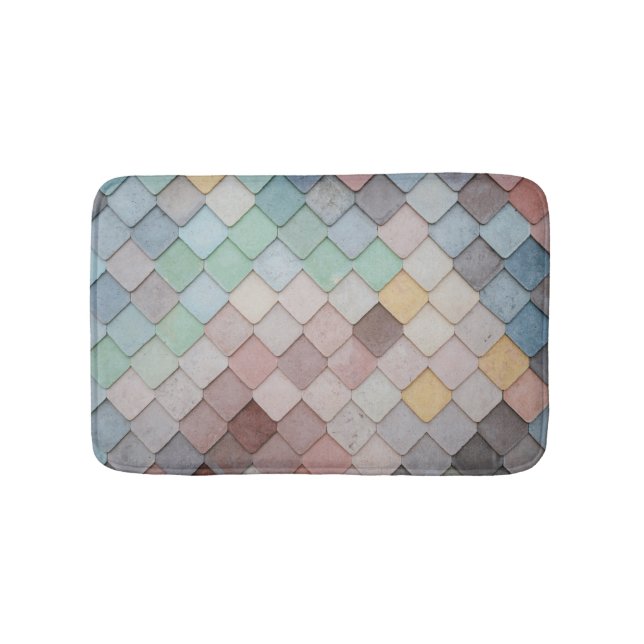 Tapete De Banheiro Azulejos multicoloridos (frente)