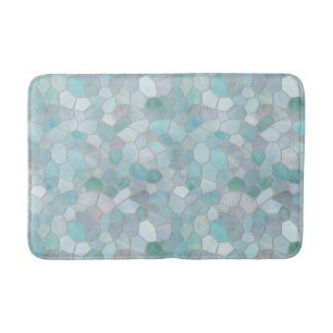 Tapete De Banheiro Azure Verdigris Mosaico