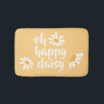Tapete De Banheiro Baby Hippie Happy Daisy Bath Mat<br><div class="desc">Que maneira adorável de decorar o banheiro ou a sala de jogos de uma criança? Fácil de lavar o design à sua escolha,  disponível em três tamanhos diferentes! Procure outras ideias divertidas em toda parte da Coleção de Hippie Bebês.</div>