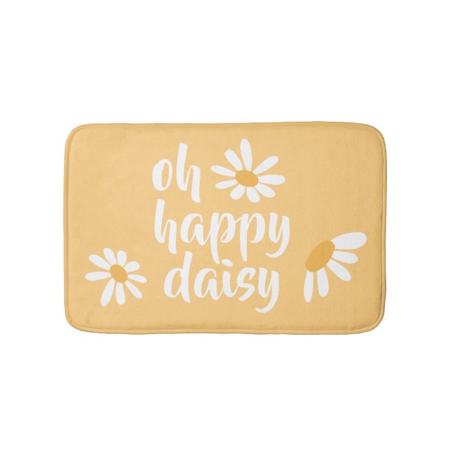 Tapete De Banheiro Baby Hippie Happy Daisy Bath Mat (frente)