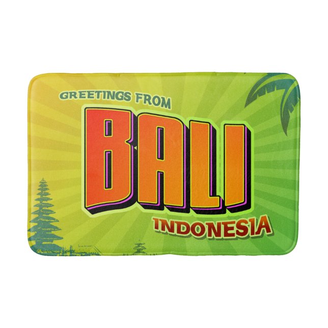 Tapete De Banheiro Bali Indonesia Bathroom Mat (Frente)