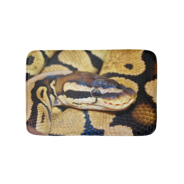 Tapete De Banheiro Ball Python, Belly Amarela, amassado em Ball (frente)