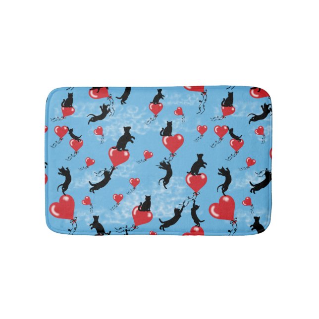 Tapete De Banheiro Balões vermelhos voadores (frente)