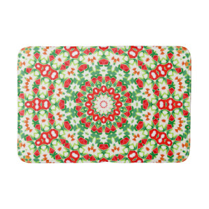 Tapete De Banheiro Bandana Shawl, Moça Verde Laranja Brilhante