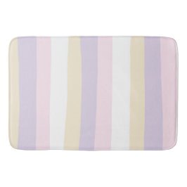 Tapete De Banheiro Bandas irregulares - Pastel rosa, amarelo e roxo