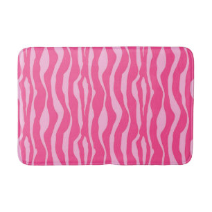 Tapete De Banheiro Bandas-zebra - Fúcsia e rosas claro
