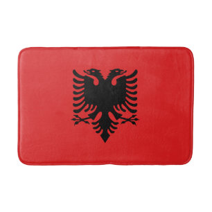 Tapete De Banheiro Bandeira albanesa patriótica
