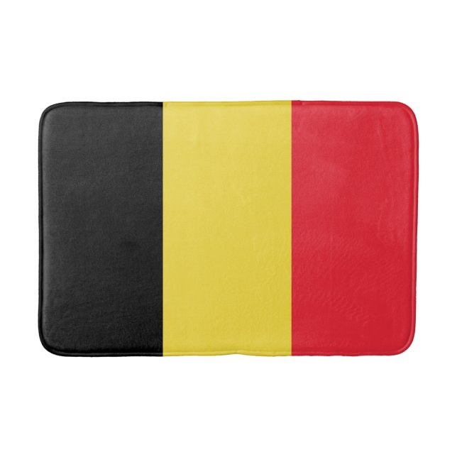 Tapete De Banheiro Bandeira belga (Frente)