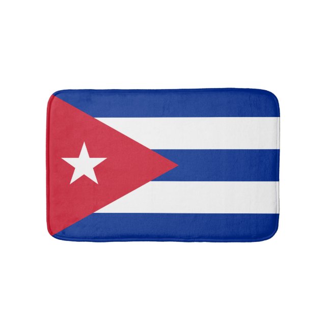 Tapete De Banheiro Bandeira cubana (frente)
