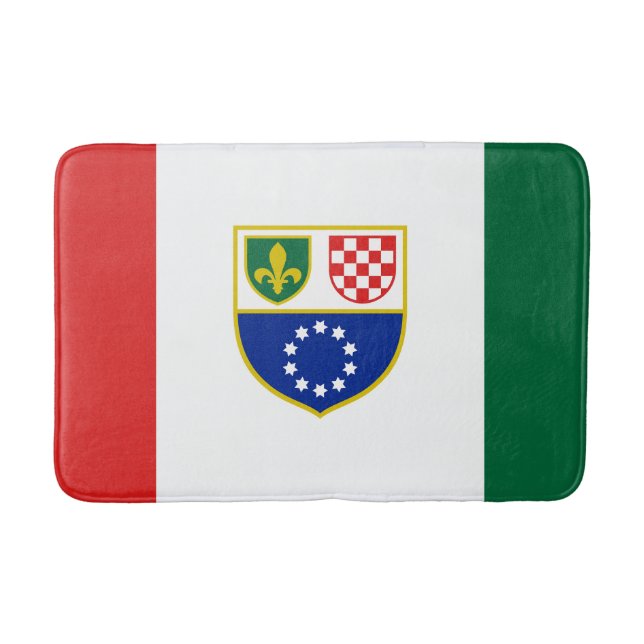 Tapete De Banheiro Bandeira da Bósnia-Herzegovina (Frente)