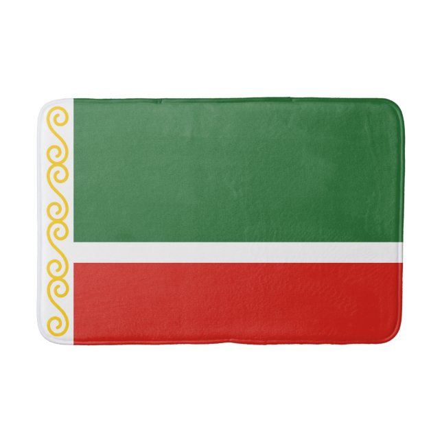 Tapete De Banheiro Bandeira da Chechênia (Frente)