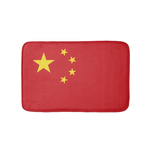 Tapete De Banheiro Bandeira da China (frente)