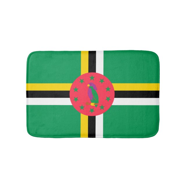 Tapete De Banheiro Bandeira da Domínica (frente)