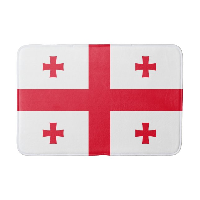 Tapete De Banheiro Bandeira da Geórgia (Frente)