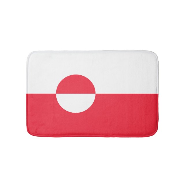 Tapete De Banheiro Bandeira da Gronelândia (frente)