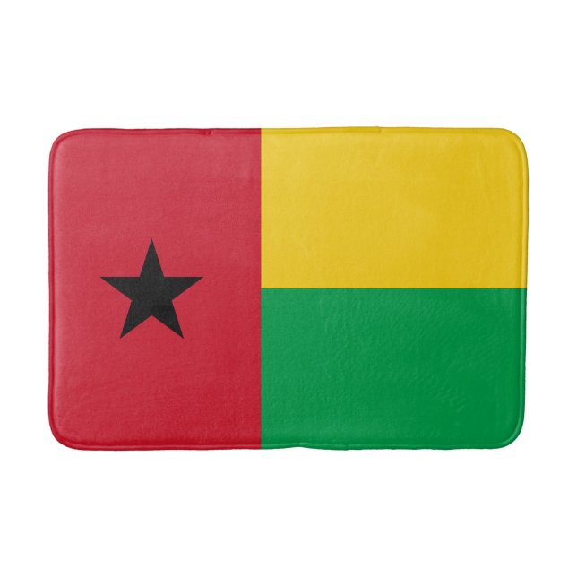 Tapete De Banheiro Bandeira da Guiné-Bissau (Frente)