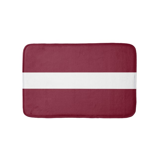 Tapete De Banheiro Bandeira da Letónia (frente)