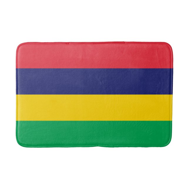Tapete De Banheiro Bandeira da Maurícia (Frente)