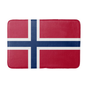 Tapete De Banheiro Bandeira da Noruega