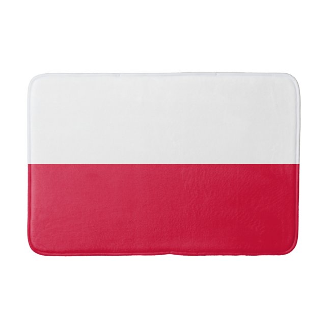 Tapete De Banheiro Bandeira da Polônia (Frente)