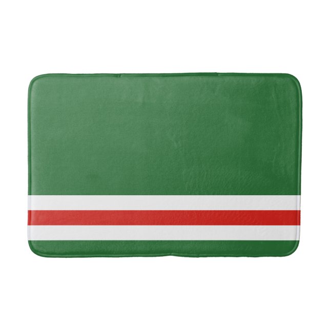 Tapete De Banheiro Bandeira da República Chechena de Ichkeria (Frente)