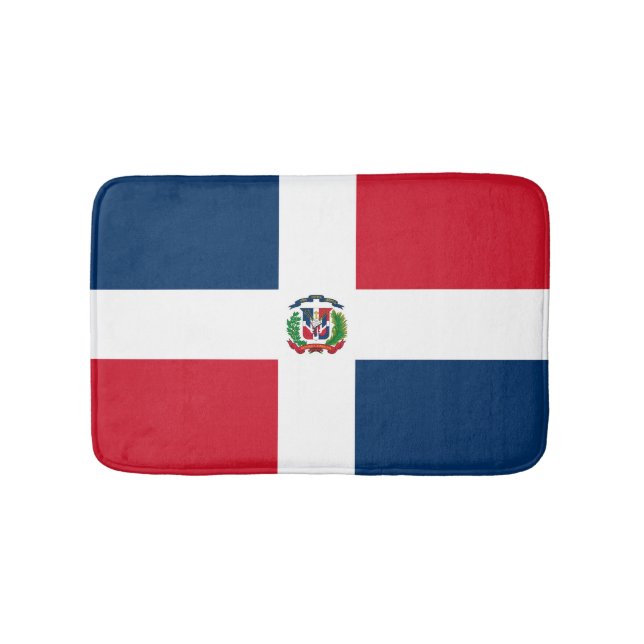 Tapete De Banheiro Bandeira da República Dominicana (frente)