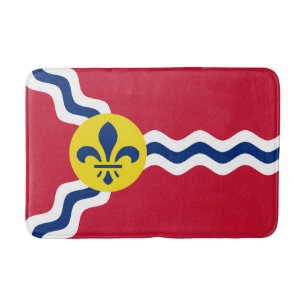 Tapete De Banheiro Bandeira da Rua Louis, Missouri Bathroom Mat