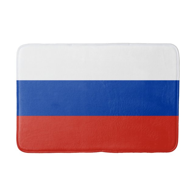 Tapete De Banheiro Bandeira da Rússia (Frente)
