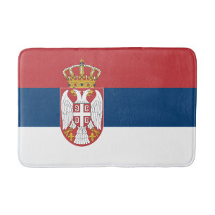 Tapete De Banheiro Bandeira da Sérvia