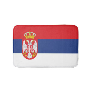 Tapete De Banheiro Bandeira da Sérvia
