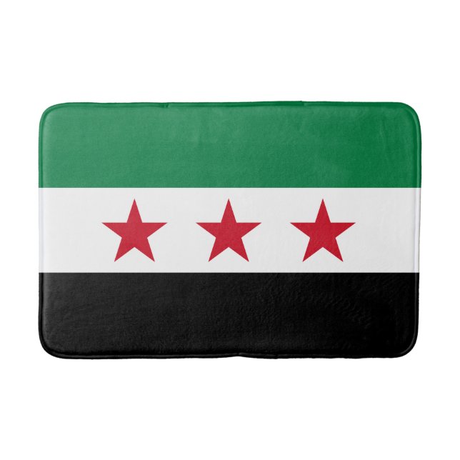 Tapete De Banheiro Bandeira da Síria (Frente)