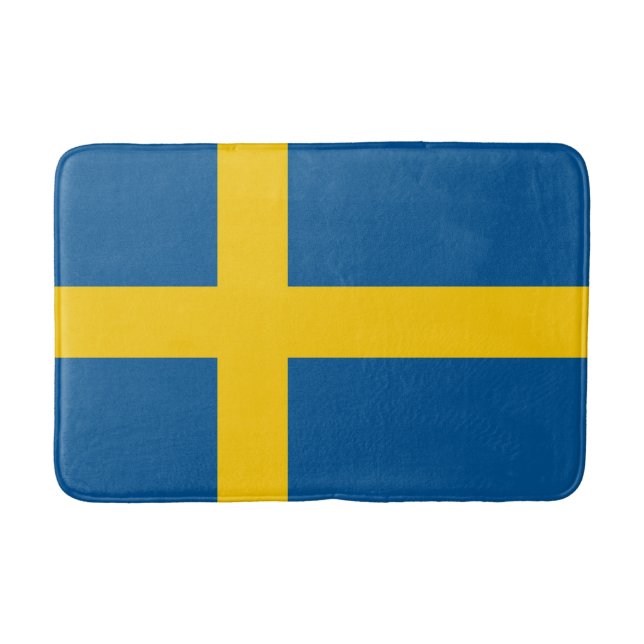 Tapete De Banheiro Bandeira da Suécia (Frente)