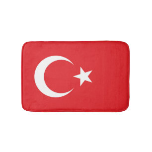 Tapete De Banheiro Bandeira da Turquia