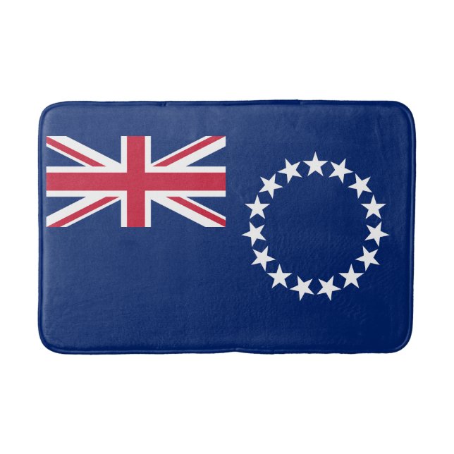 Tapete De Banheiro Bandeira das Ilhas Cook (Frente)